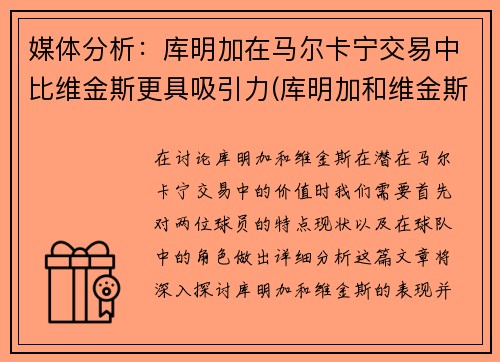 媒体分析：库明加在马尔卡宁交易中比维金斯更具吸引力(库明加和维金斯)